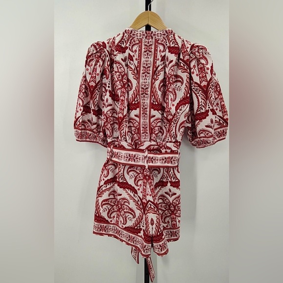 Off-White Tropical Cameo Organic Cotton Romper - Picture 5 of 6